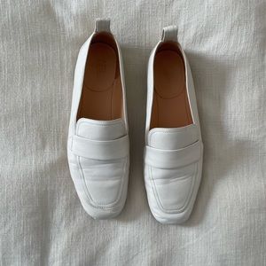 White J. Crew loafers